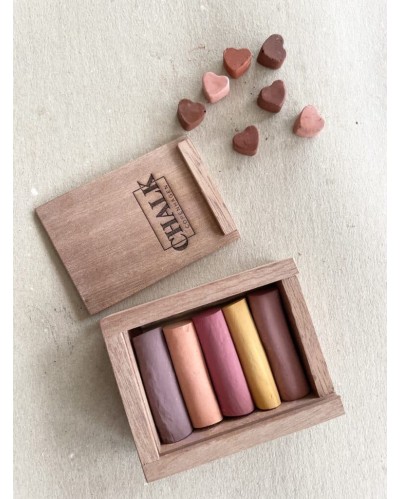 Håndlavede pastelkridt 5 stk (valentinsdag) - Chalk Copenhagen